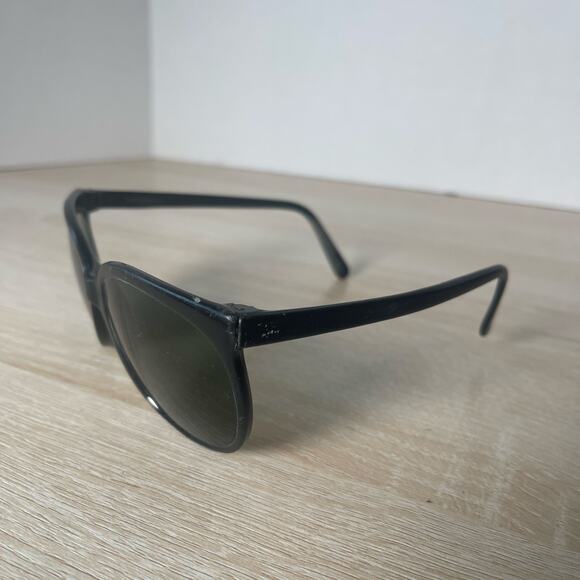 Vintage Bausch and Lomb Sunglasses Frame France Polished Black READ - Picture 3 of 16